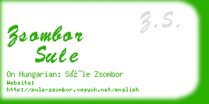 zsombor sule business card