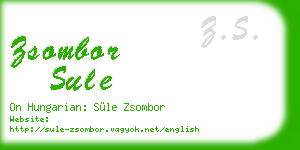 zsombor sule business card